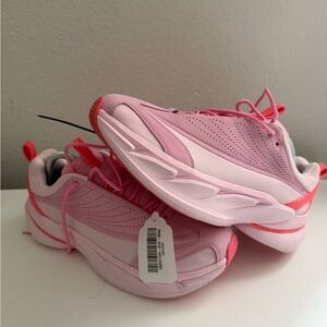 Hoka One One ELEVON X Pink and White Women's Sneakers